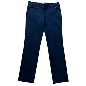DOLCE and GABBANA Straight Leg Pants Black Pockets IT 42 Trousers Medium EUC